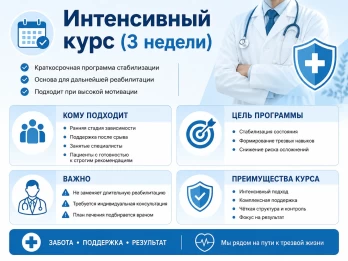 Реабилитация за 21 день в Чехове